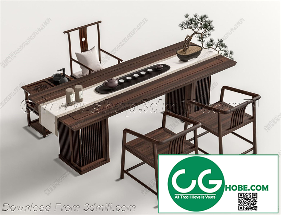 Tea Room 16 3D Model